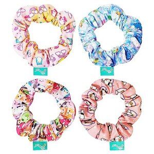 Squishmallows Scrunchies Set 4 Pack Cute Printed Hair Accessories Girls